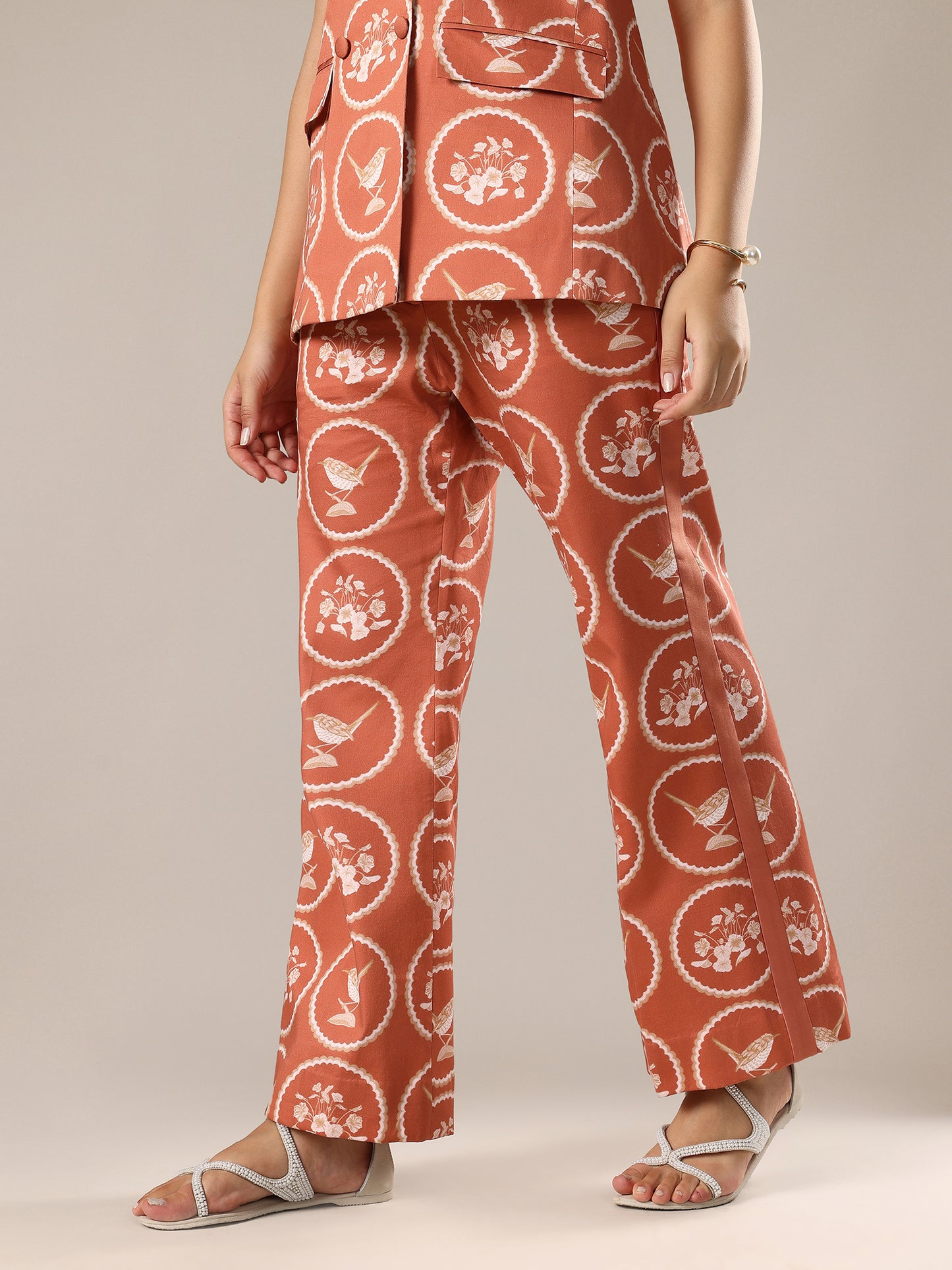 Pant Suit Set - Apricot
