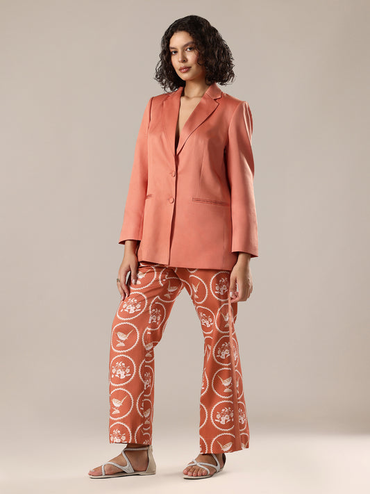 Pant Suit Set - Apricot
