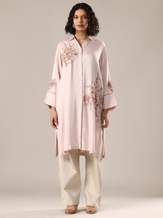 Embelished Co-Ord Set - Blush