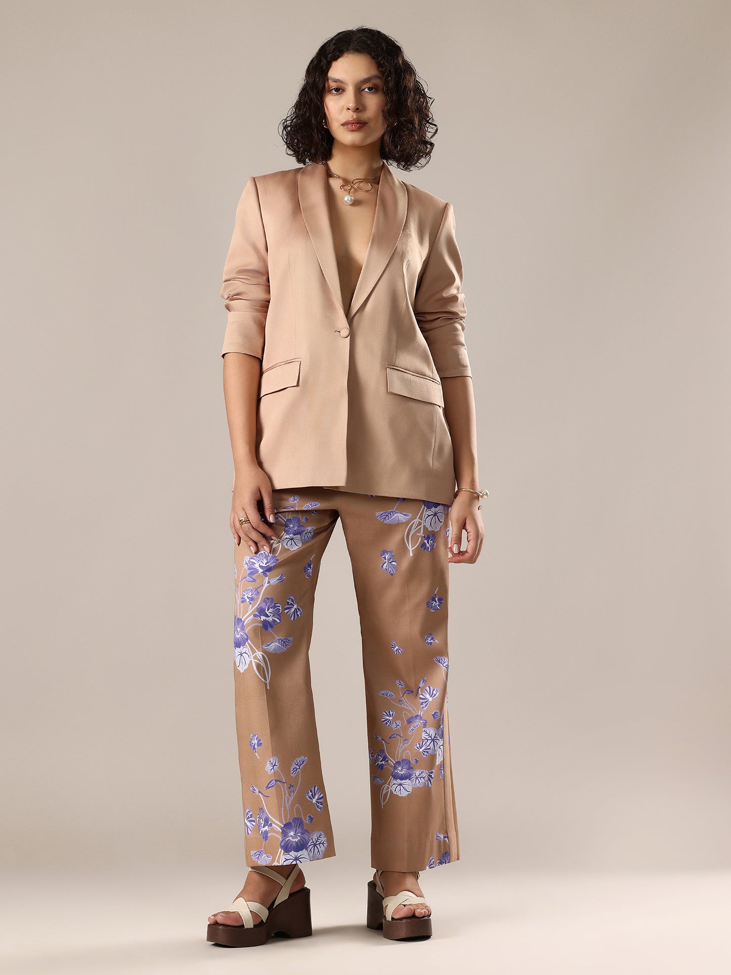 Pant Suit Set - Sand