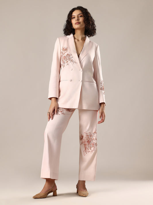 Pant Suit Set - Blush