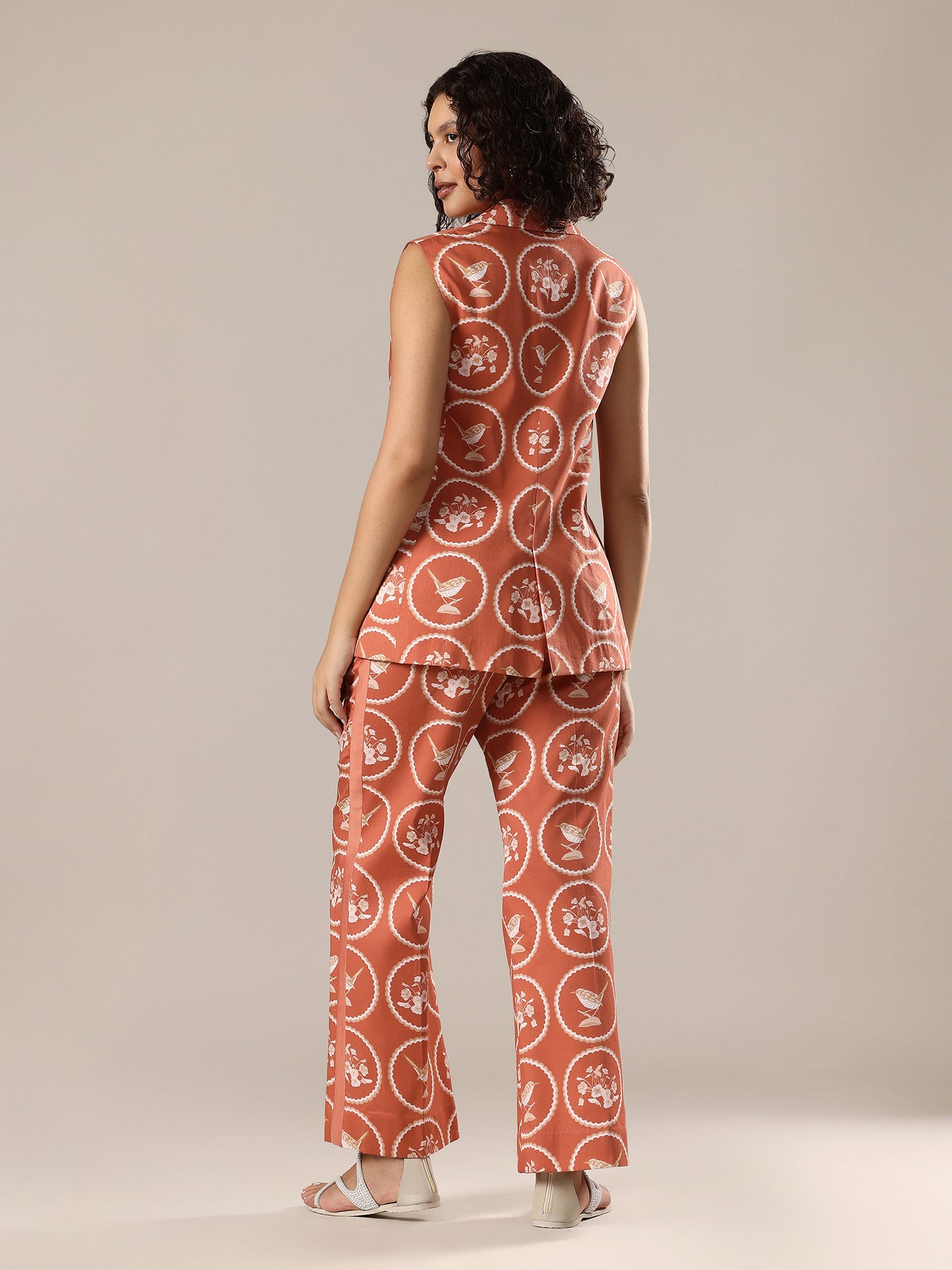 Pant Suit Set - Apricot