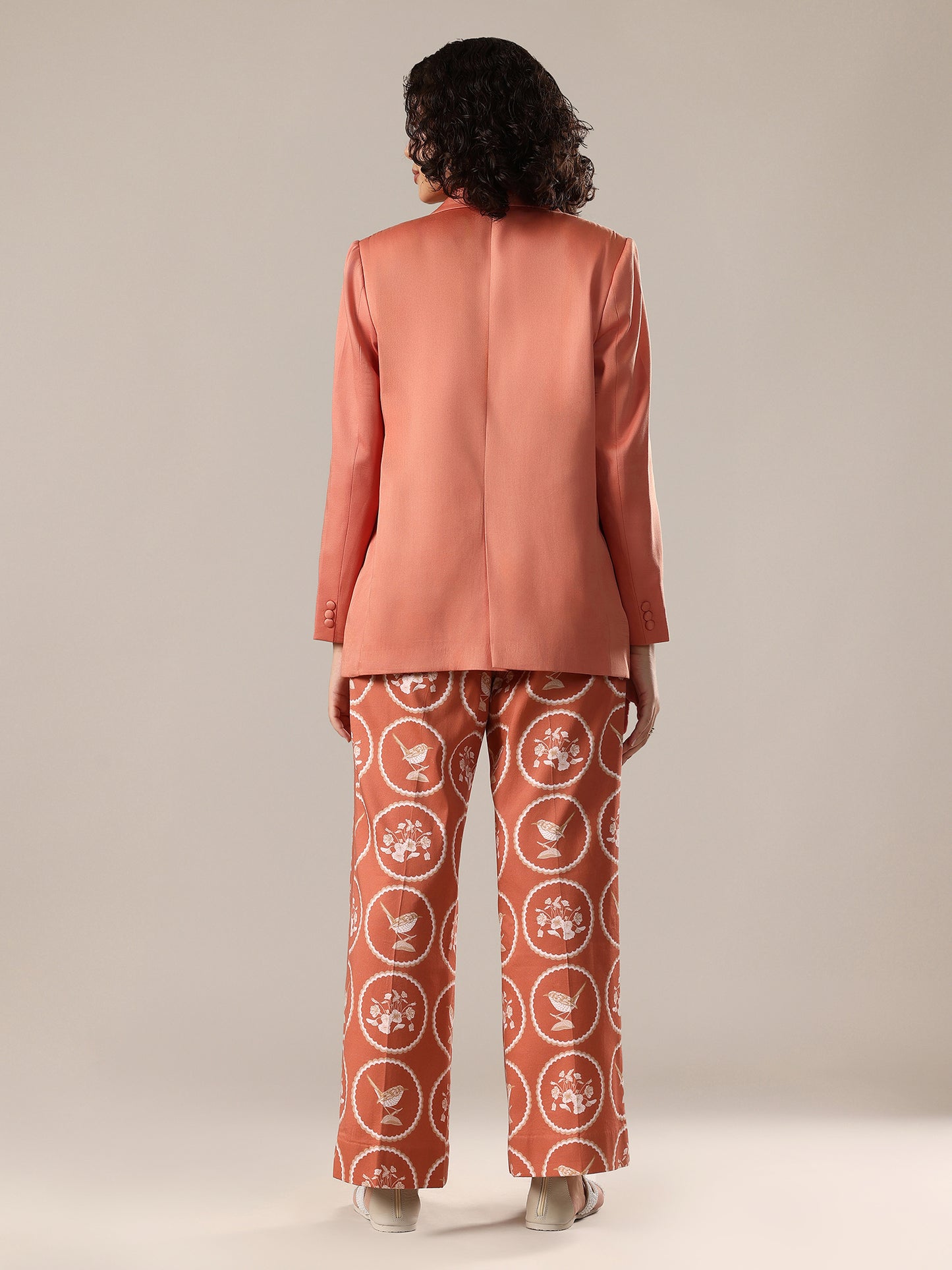 Pant Suit Set - Apricot