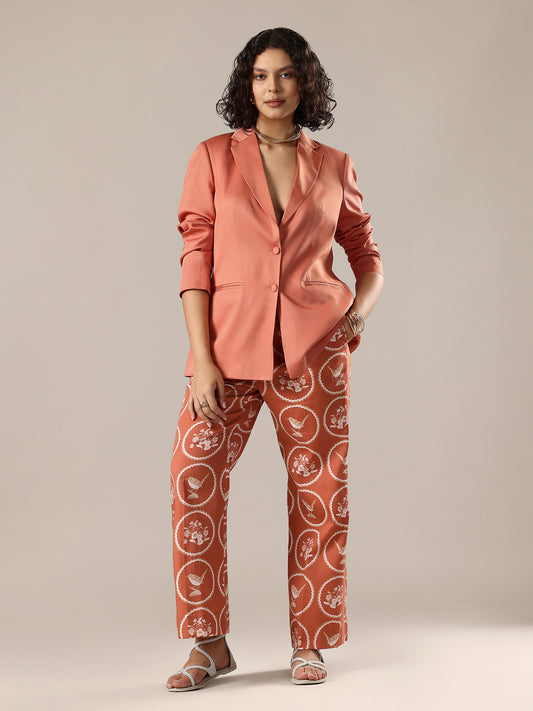 Pant Suit Set - Apricot