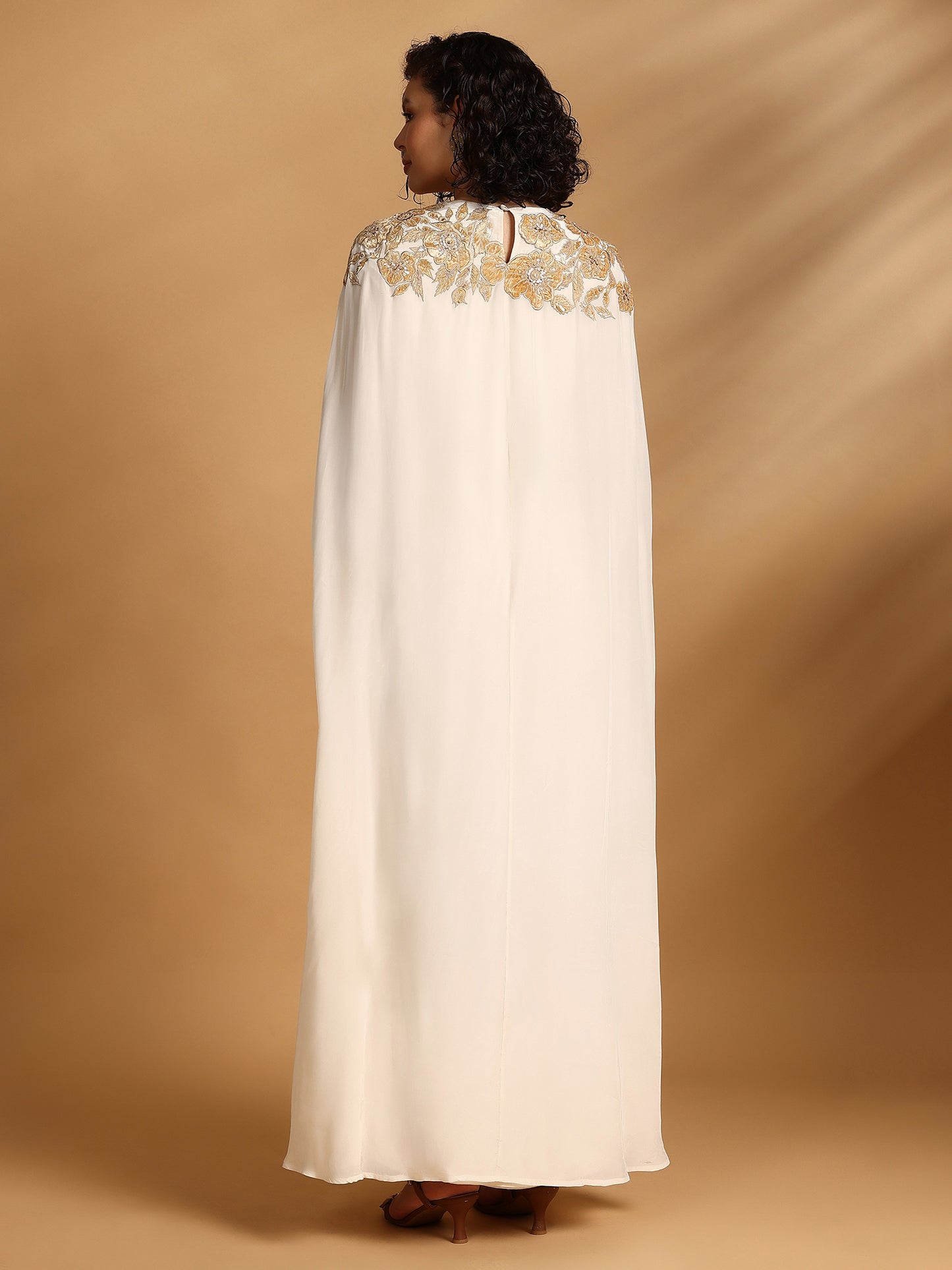 Long Sleeve Maxi Dress - Ecru