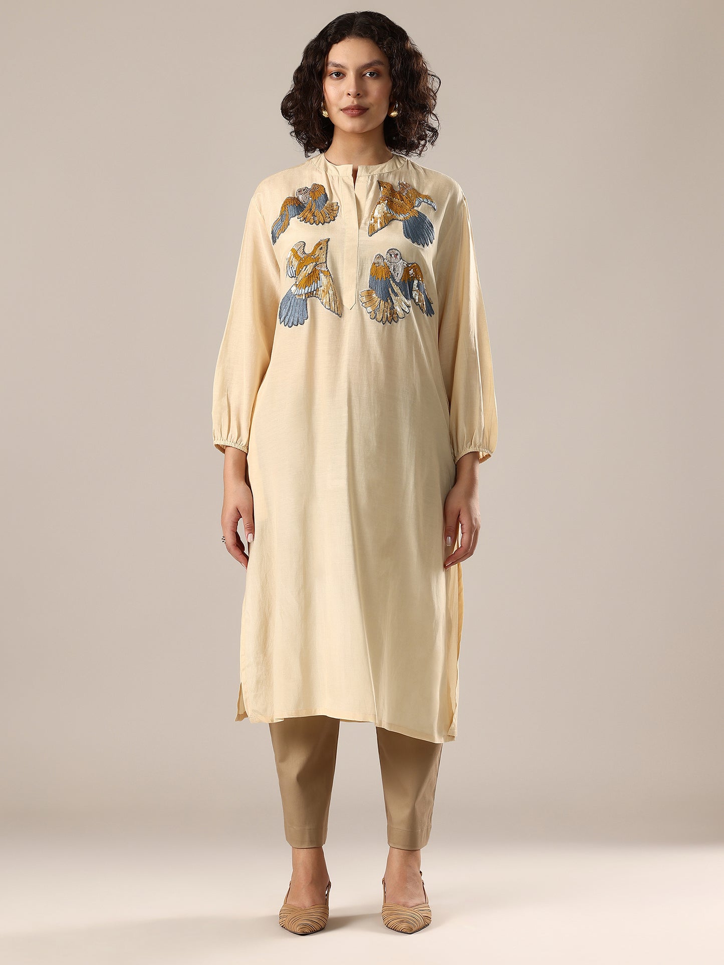 Embelished Co-Ord Set - Light Yellow