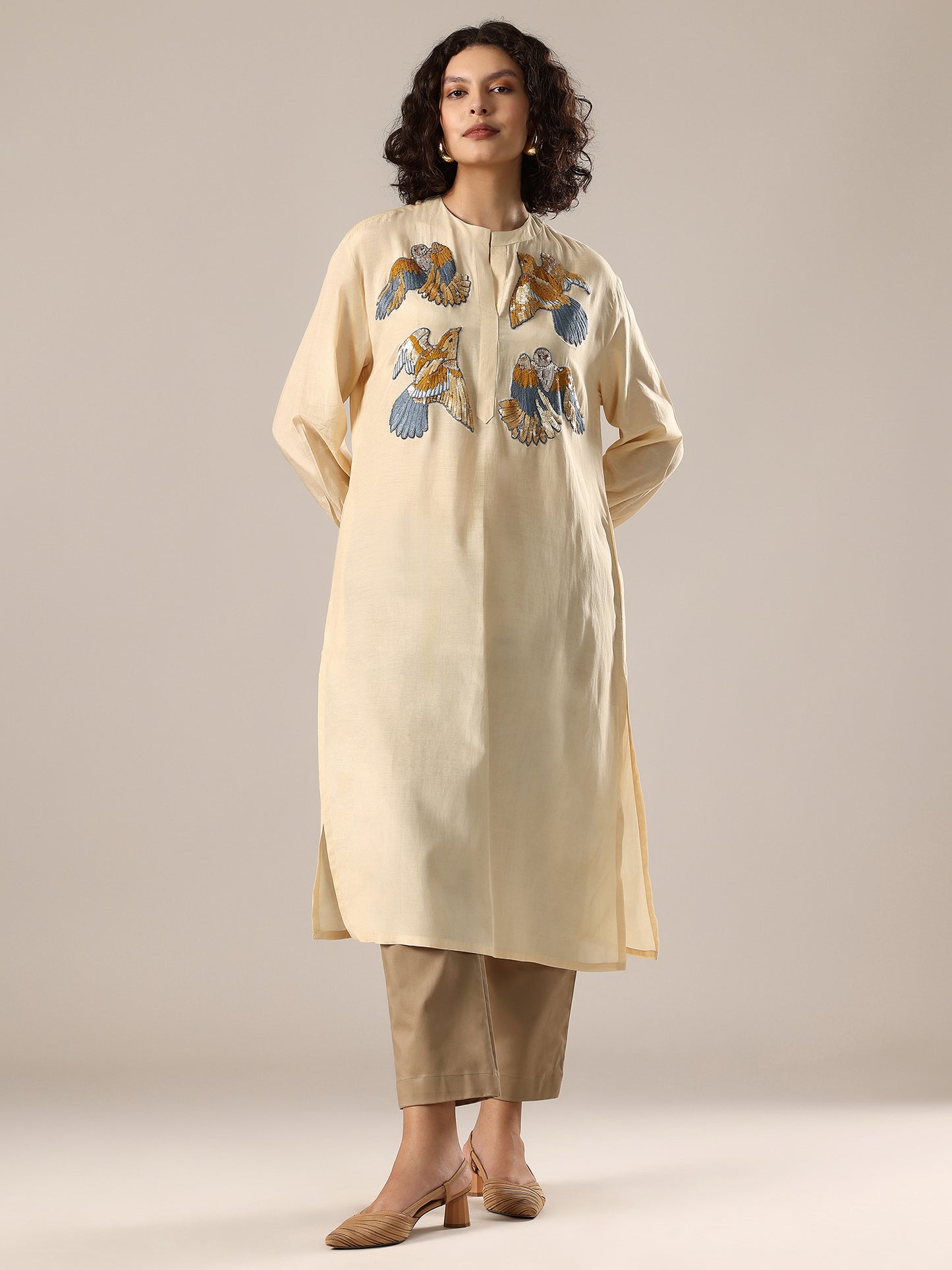 Embelished Co-Ord Set - Light Yellow