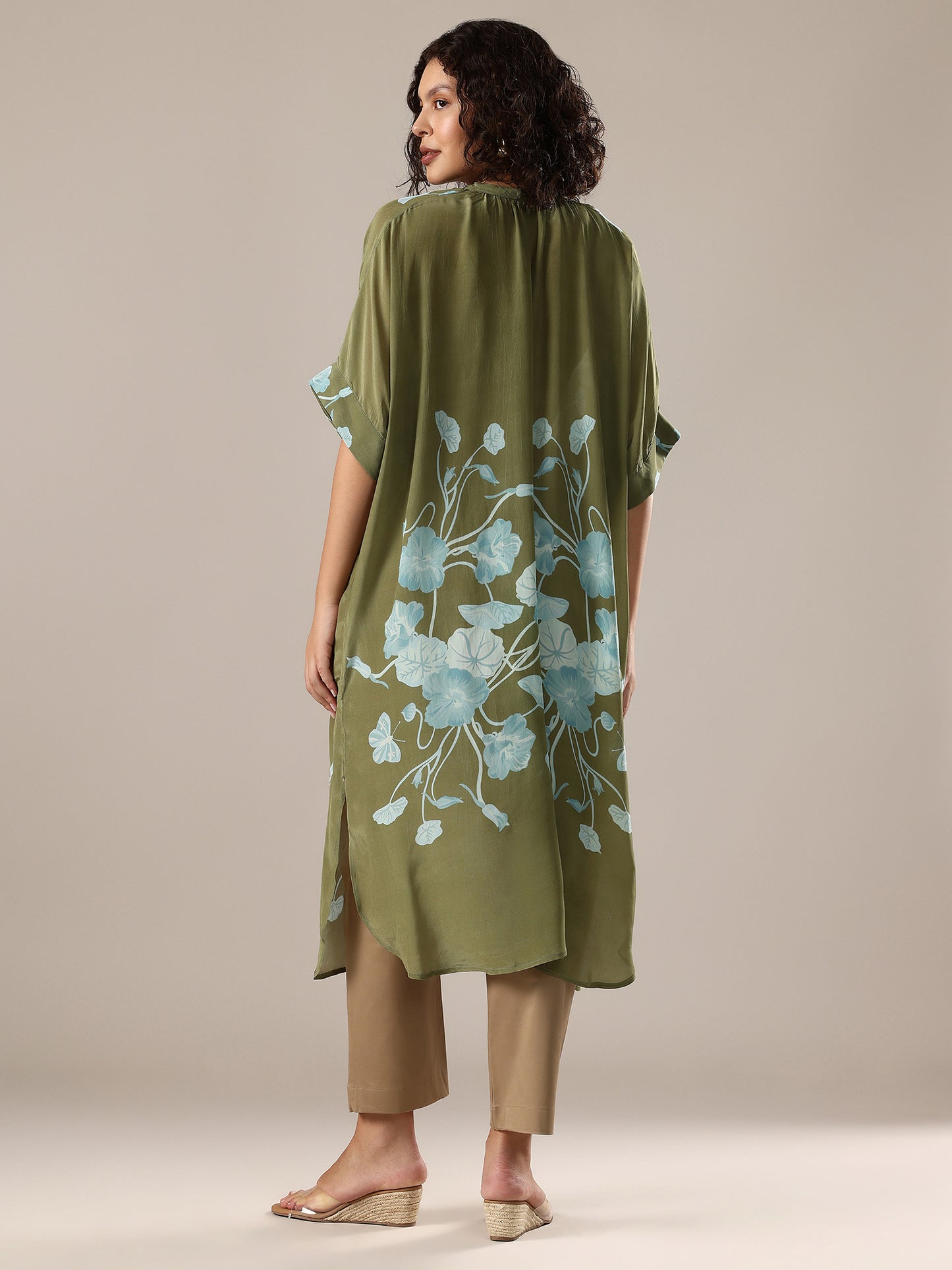 Printed Long Tunic - Green