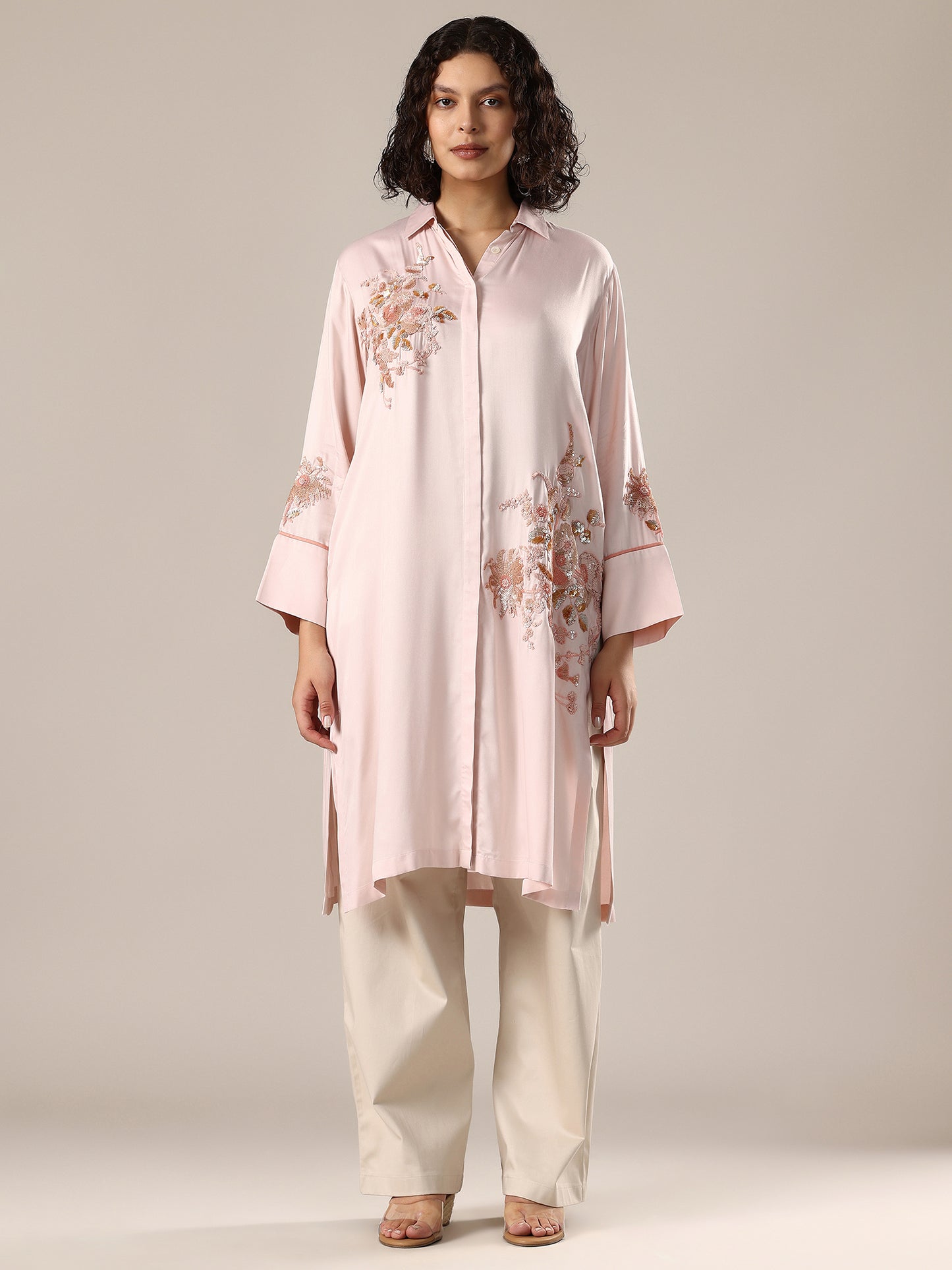 Embelished Co-Ord Set - Blush