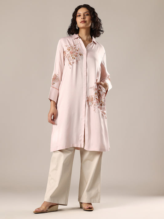 Embelished Co-Ord Set - Blush