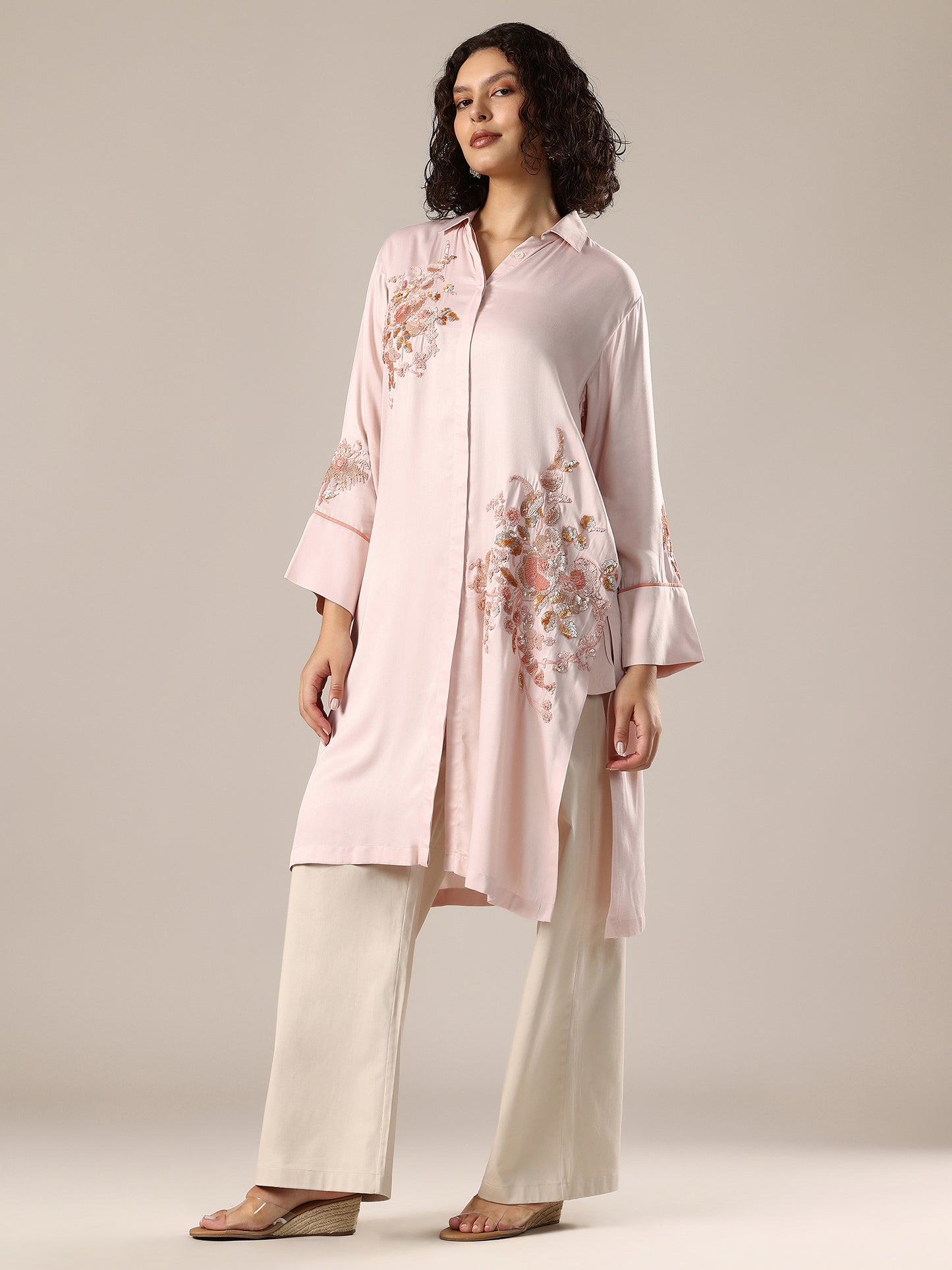 Embelished Co-Ord Set - Blush