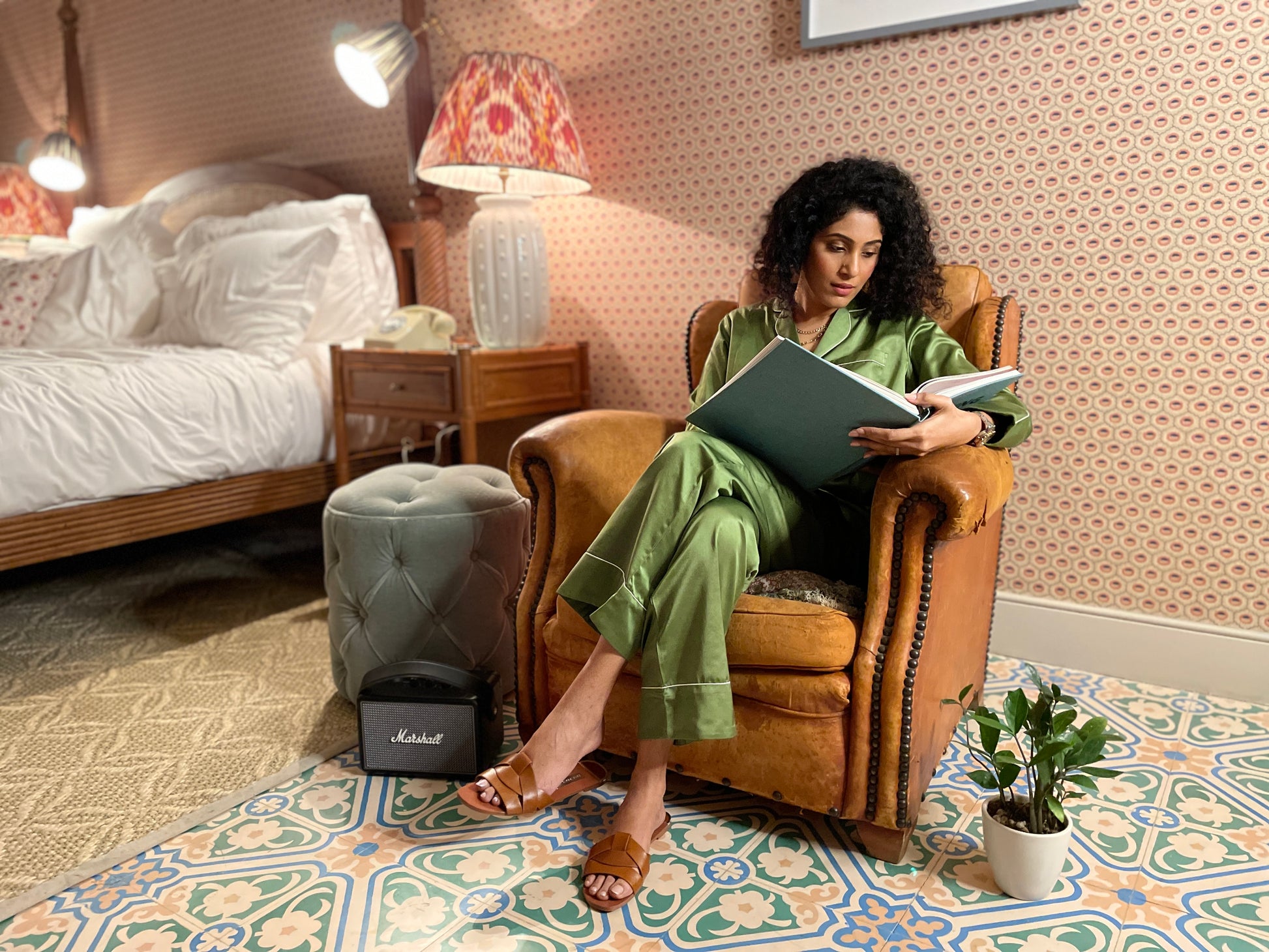 Button down long sleeve pyjama set in rainforest green with contrast piping. Indulge in luxury sleepwear with our signature collection by AltSleep. From stylish pyjamas to elegant kaftans, made-to-order our brand offers sleep solutions exclusively made for you. We believe in conscious fashion, provide customisations beyond standard sizes of XS to XL using superior fabrics for the best quality night wear.